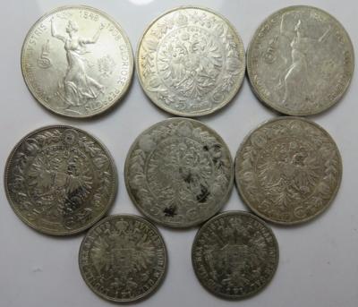 Franz Josef I. (8 Stk. AR) - Coins and medals