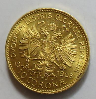 Goldmünze 10 Kronen - Mince a medaile