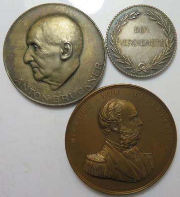 Medaillen Österreich (3 Stk., davon 1 AR) - Coins and medals