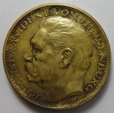 Medailleur Karl Goetz, Paul von Hindenburg - Coins and medals