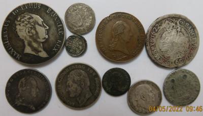 Österr., Deutschl. u. a. (10 Stk. meist AR) - Coins and medals