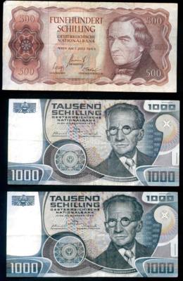 Papiergeld Österreich (3 Stk.) - Monete e medaglie