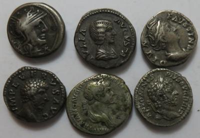 Römisches Reich (6 Stk. AR) - Coins and medals