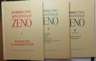 Sammlung Apostolo Zeno (3 Bde. mit Ergebnislisten) - Münzen und Medaillen
