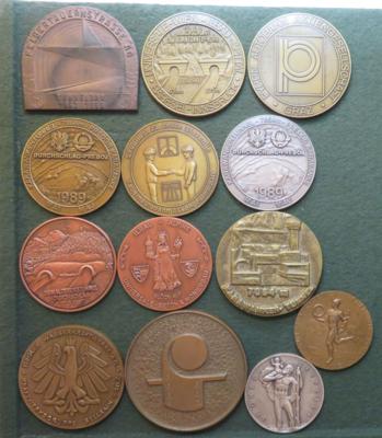 Thema Tunnelbau u.ä. (13 Medaillen AE/MET) - Monete e medaglie