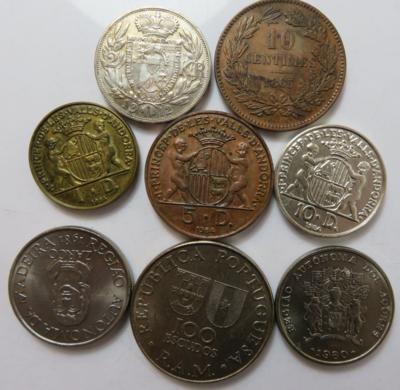 West-, Südwest-, Südeuropa (ca. 1230 Stk. AE/MET, vereinzelt auch AR in 28 Lindnerladen) - Münzen und Medaillen