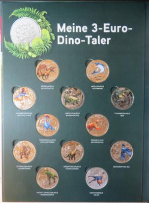 3 Euro- Dinotaler (12 Stk.) - Münzen und Medaillen