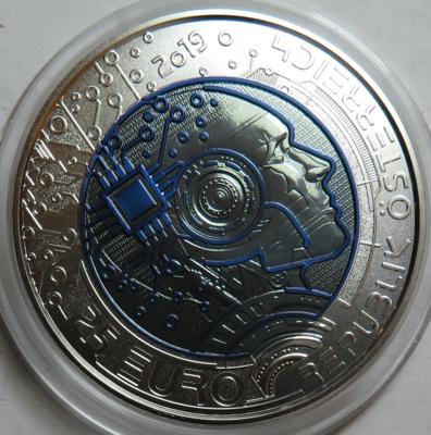 Bimetall Niobmünze "künstliche Intelligenz" - Monete e medaglie