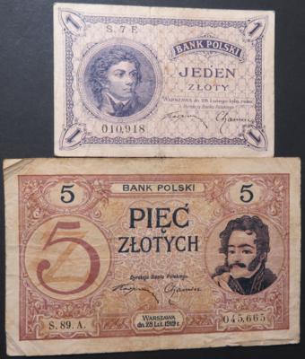 Papiergeld Polen (9 Stk.) - Monete e medaglie