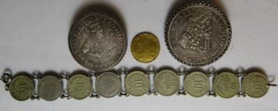 RDR/Österreich Münzschmuck bzw. beschädigte Münzen (1 GOLD - Monete e medaglie