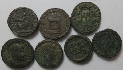 Römische Kaiserzeit (ca. 40 Stk., davon 4 AR) - Münzen und Medaillen