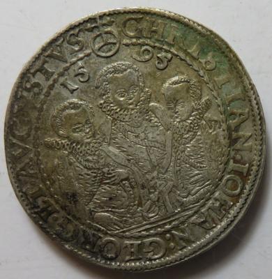 Sachsen A. L. Christian II., Johann Georg I. und August 1591-1611 - Monete e medaglie