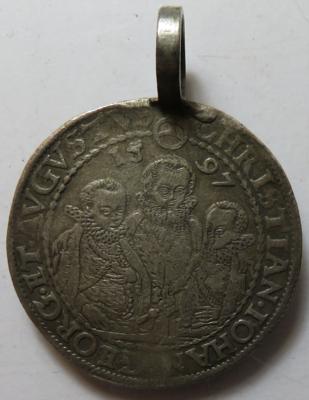Sachsen A. L. Christian II., Johann Georg I. und August 1591-1611 - Mince a medaile