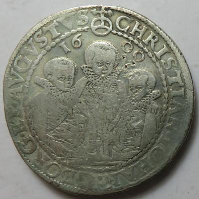 Sachsen A. L., Christian II., Johann Georg und August unter Vormundschaft Friedrich Wilhelms von Weimar 1591-1601 - Coins and medals