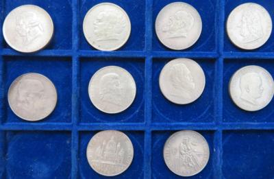 1. Republik, Doppelschillinge(10 Stk. AR) - Münzen und Medaillen