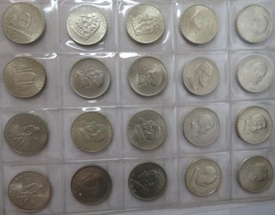 1. Republik, Doppelschillinge (20 Stk. AR) - Münzen und Medaillen