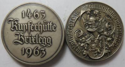 500 Jahre Kupferhütte Brixlegg 1463-1963 (2 AR) - Mince a medaile