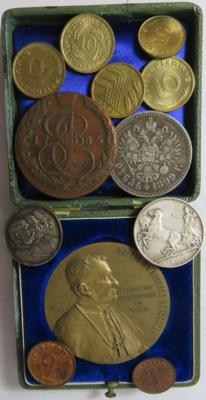 Alle Welt (ca. 60 Stk. vereinzelt auch AR) - Coins and medals
