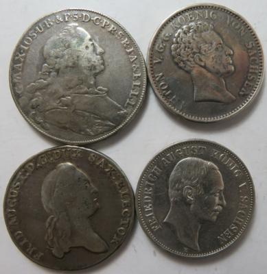 Altdeutschland / Deutsches Kaiserreich (4 Stk. AR) - Münzen und Medaillen