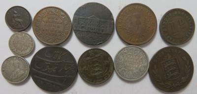 GB und Kolonien (ca. 112 Stk. auch AR) - Coins and medals