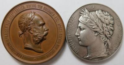 Medaillen Thema Weltausstellung (1 AR + 1 AE) - Mince a medaile