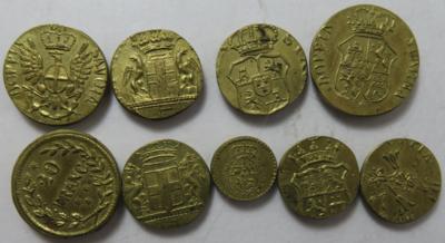 Münzgewichte (9 Stk.) - Monete e medaglie