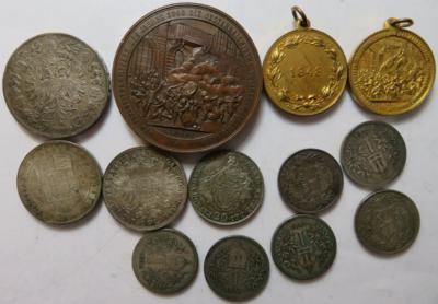 Österreich (13 Stk. meist AR) - Coins and medals