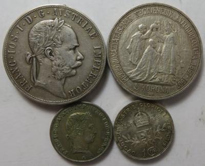 Österreich, meist Franz Josef I. (ca. 24 Stk., davon ca. 23 AR) - Coins and medals
