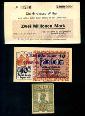 Papiergeld (ca. 71 Stk.) - Coins and medals