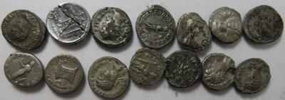 Römische Kaiserzeit (ca. 54 Stk., davon ca. 46 AR/BIL) - Monete e medaglie