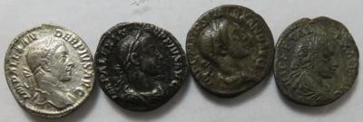 Severus Alexander, Julia Mamaea 222-235 (ca. 17 Stk., davon 12 AR/BIL) - Mince a medaile