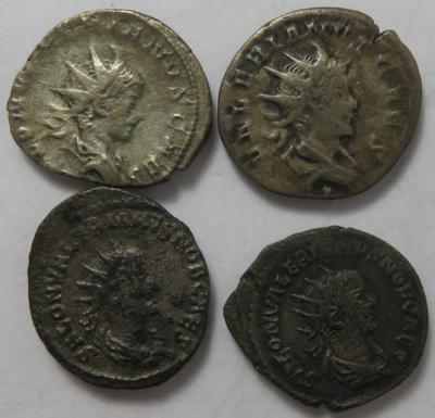Valerianus II. und Saloninus (4 Stk. BIL) - Münzen und Medaillen