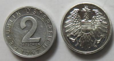2. Republik (2 Stk. AL) - Coins and medals