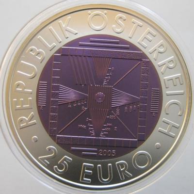 Bimetall Niobmünze 50 Jahre Fernsehen - Coins and medals