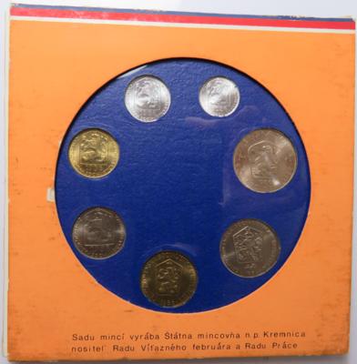CSSR/CSFR- Kursmünzensätze (14 Stk.) - Coins and medals