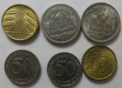 Deutsches Reich (ca. 54 Stk., davon 6 AR) - Monete e medaglie