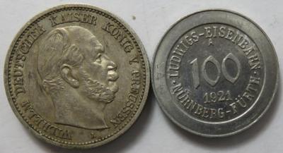 Deutschland (ca. 29 Stk., davon ca. 24 AR) - Monete e medaglie