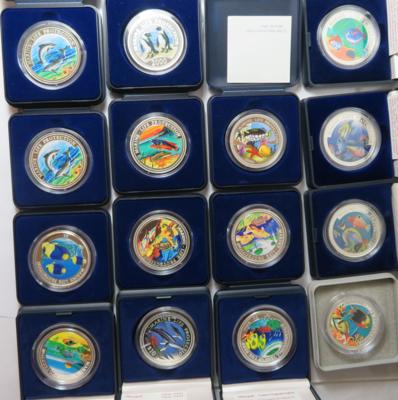 Farbmünzen (15 AR + 14 K-N) - Coins and medals