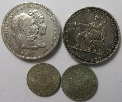 Franz Josef I. (12 Stk., davon 11 AR) - Coins and medals