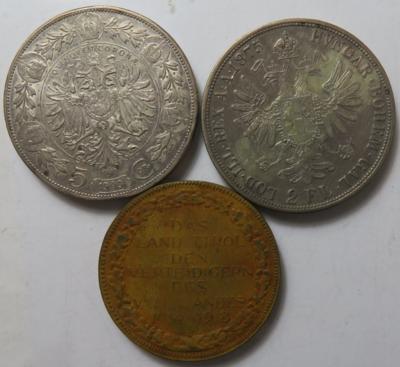 Franz Josef I. (ca. 44 Stk., davon ca. 43 AR) - Monete e medaglie