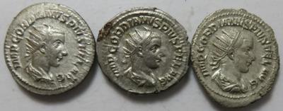 Gordianus III. 238-244 (3 Stk. AR) - Mince a medaile