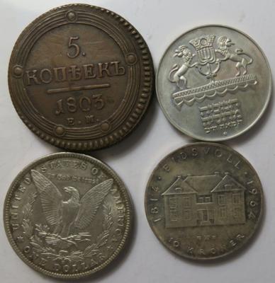 International (ca. 37 Stk., davon ca. 19 AR) - Coins and medals