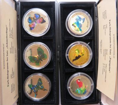 Kongo- Farb Hologrammsätze (6AR) - Münzen und Medaillen