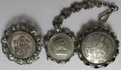 Münzschmuck (3 Teile) - Münzen und Medaillen