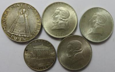 Österreich 1. / 2. Republik (ca. 82 Stk., davon ca 31 AR) - Coins and medals