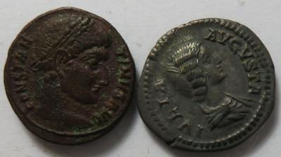 Römische Kaiserzeit (2 Stk., davon 1 AR) - Münzen und Medaillen