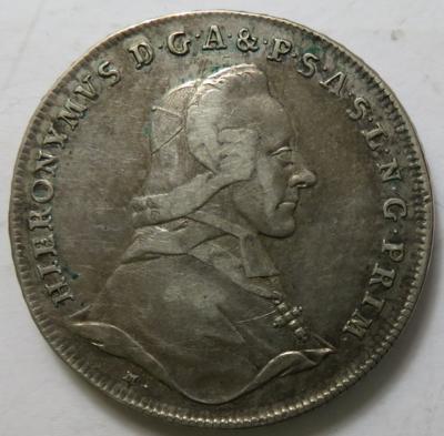 Salzburg, Hieronymus Graf Colloredo 1772-1803 - Mince a medaile