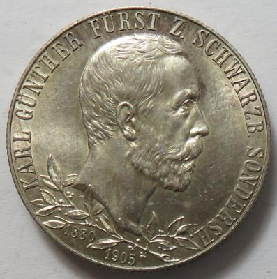 Schwarzburg-Sondershausen, Karl Günter 1880-1909 - Münzen und Medaillen