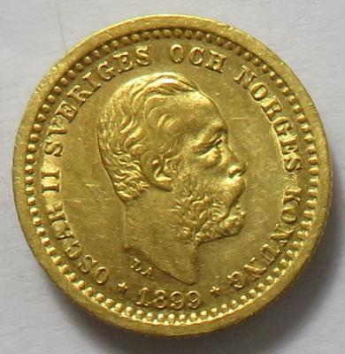 Schweden, Oskar II. 1872-1907 GOLD - Monete e medaglie