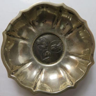 Silberschale mit AR Medaille 1799 - Münzen und Medaillen